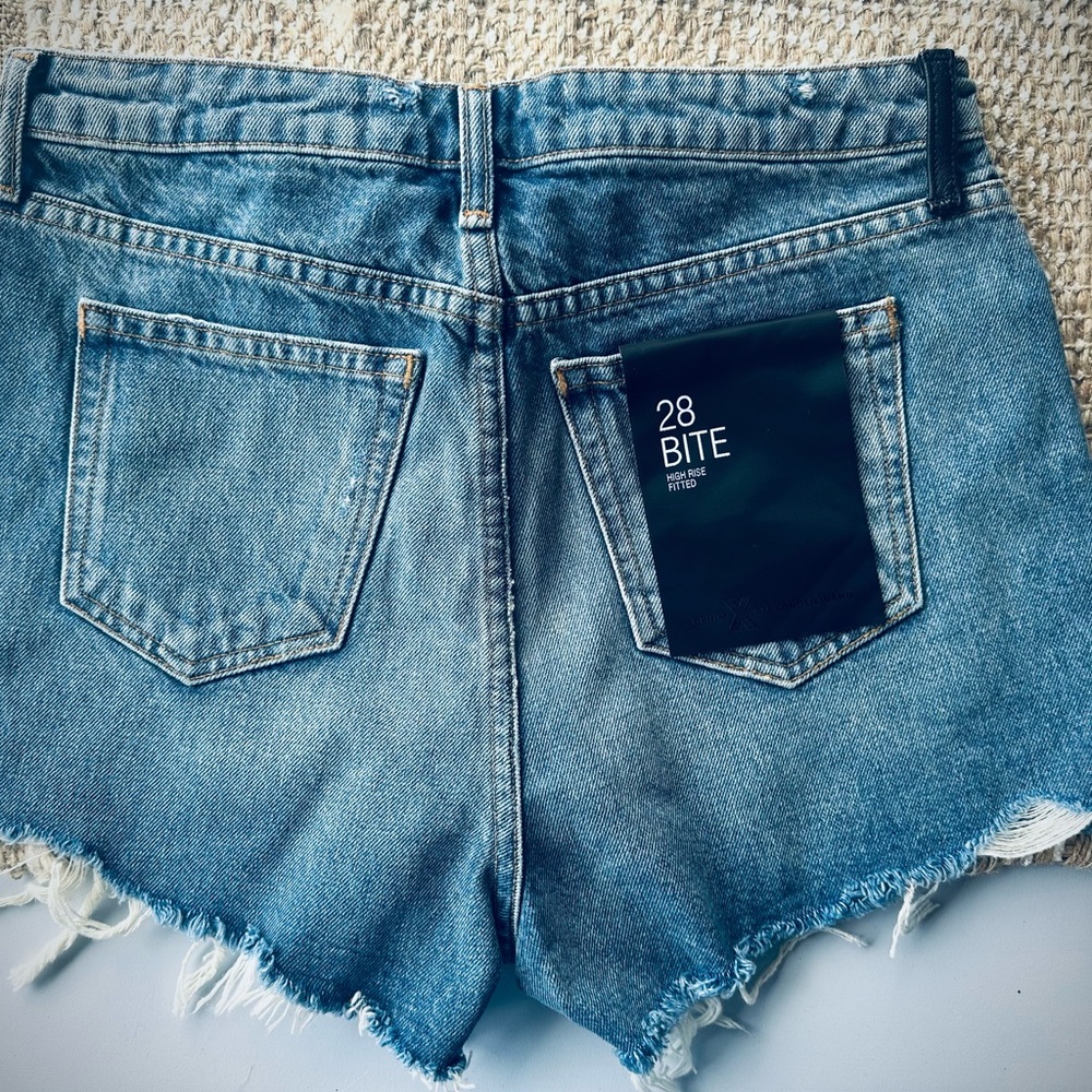 Alexander Wang Bite High Rise Denim Shorts- Size 28- NEW WITH TAGS